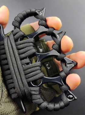 暗区突围成人指虎重型手刺防身防狼锌合金手扣自卫四指拳扣野外
