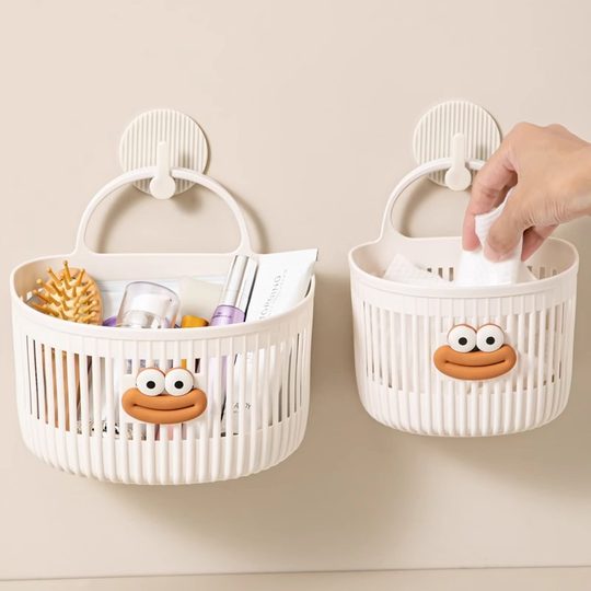 Multifunctional small hanging basket bathroom bathroom abandoned face towel storage basket kitchen dormitory bedside wall hanging basket