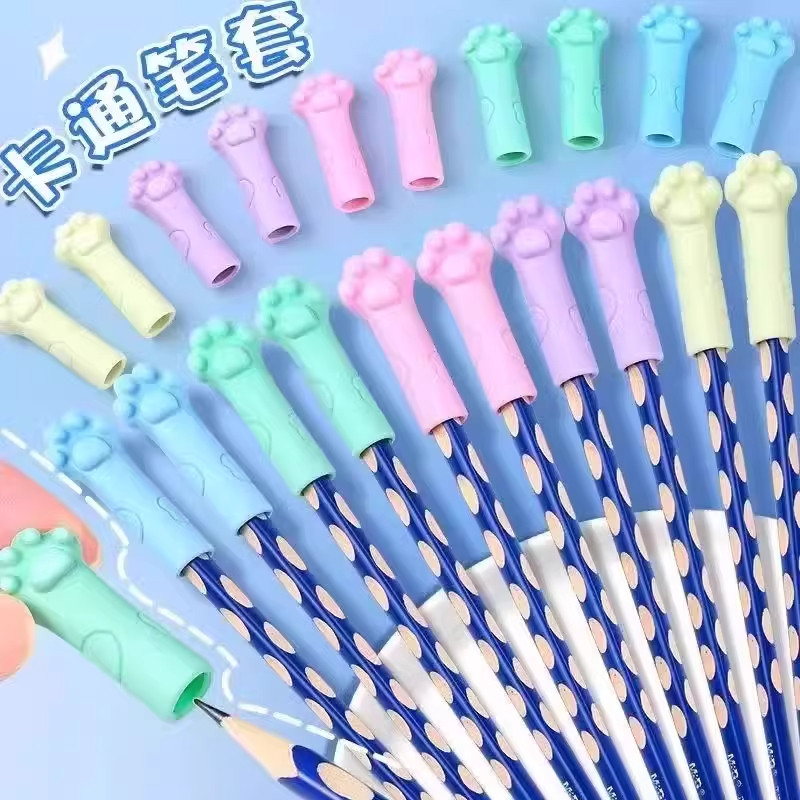 猫爪款笔帽加长儿童防摔橡皮擦铅笔延长器保护套高颜值小学生可爱,淘宝优惠券,粉丝福利购,淘宝优惠卷