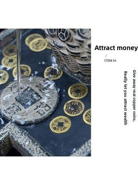 金蟾招财流水办公室桌面喷泉装饰开业礼物乔迁送礼风水球水景摆件