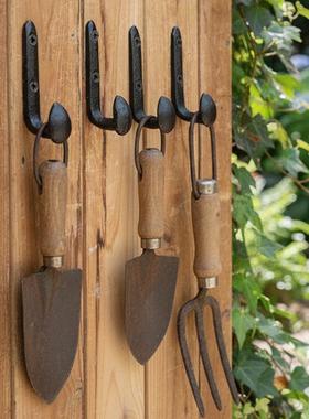 北欧复古铸铁大头挂钩壁挂衣帽钩装饰家居花园装饰墙挂壁饰