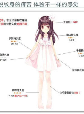 光芒四射太阳纹身贴纸防水持久