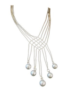 韩国时尚珍珠流苏多层项链时尚百搭锁骨链气质高级感项饰厂家