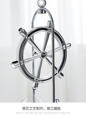 北欧风办公室桌面装饰品摆设样板间书房书柜创意混沌摆永动机摆件