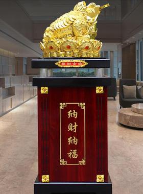 金蟾招财摆件宾馆饭店店铺开业礼品办公室客厅落地旺财金蝉摆件
