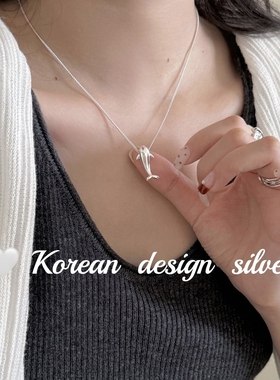 「深海海豚」s925纯银项链女新款轻奢小众高级感锁骨链送礼闺蜜
