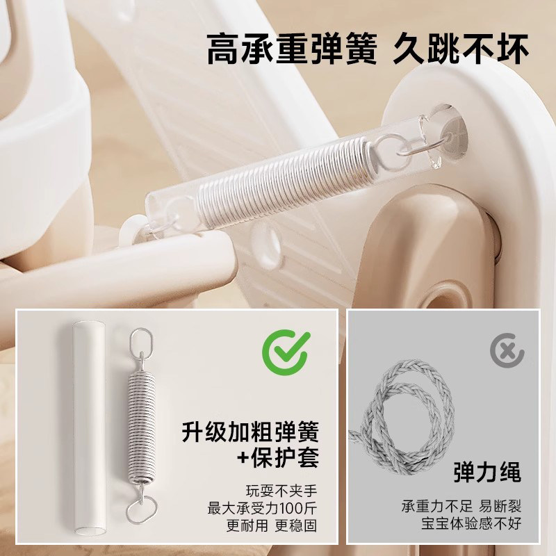 德国品质宝宝摇摇马儿童小木马玩具溜溜车二合一婴儿蹦床滑滑梯,淘宝优惠券,粉丝福利购,淘宝优惠卷