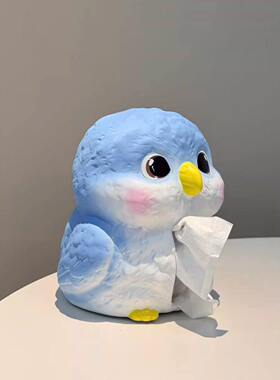 可爱卡通鹦鹉陶瓷纸巾盒