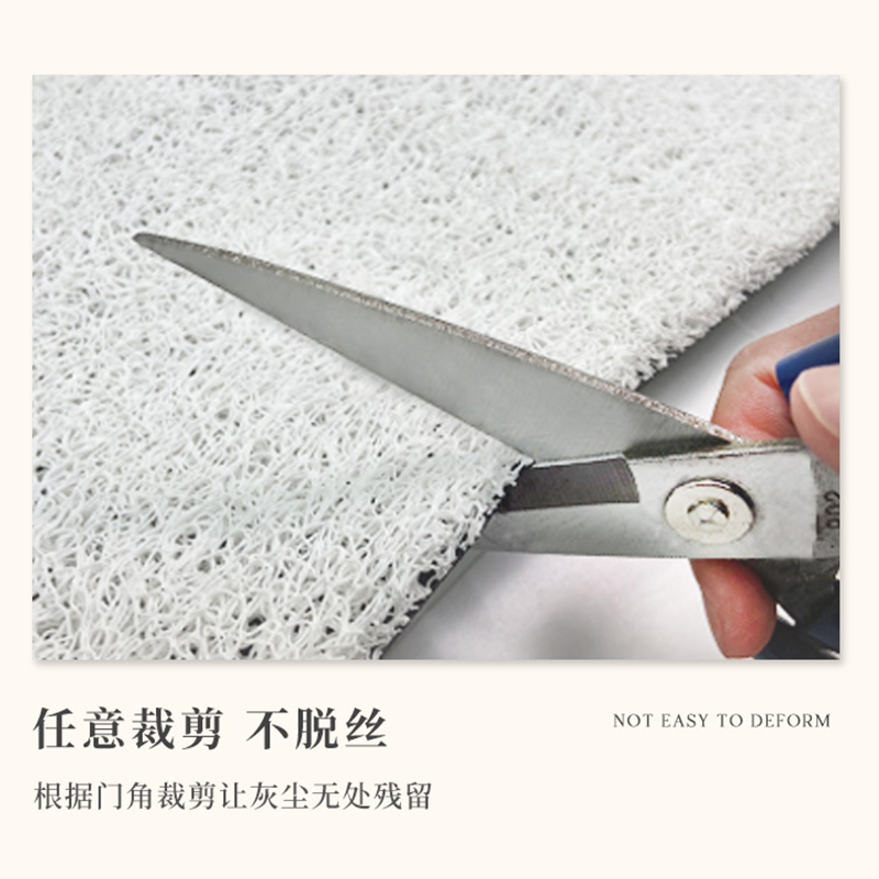 美式高级感入户门地垫进门丝圈脚垫子门口门垫可裁剪耐脏免洗地毯 - 图1