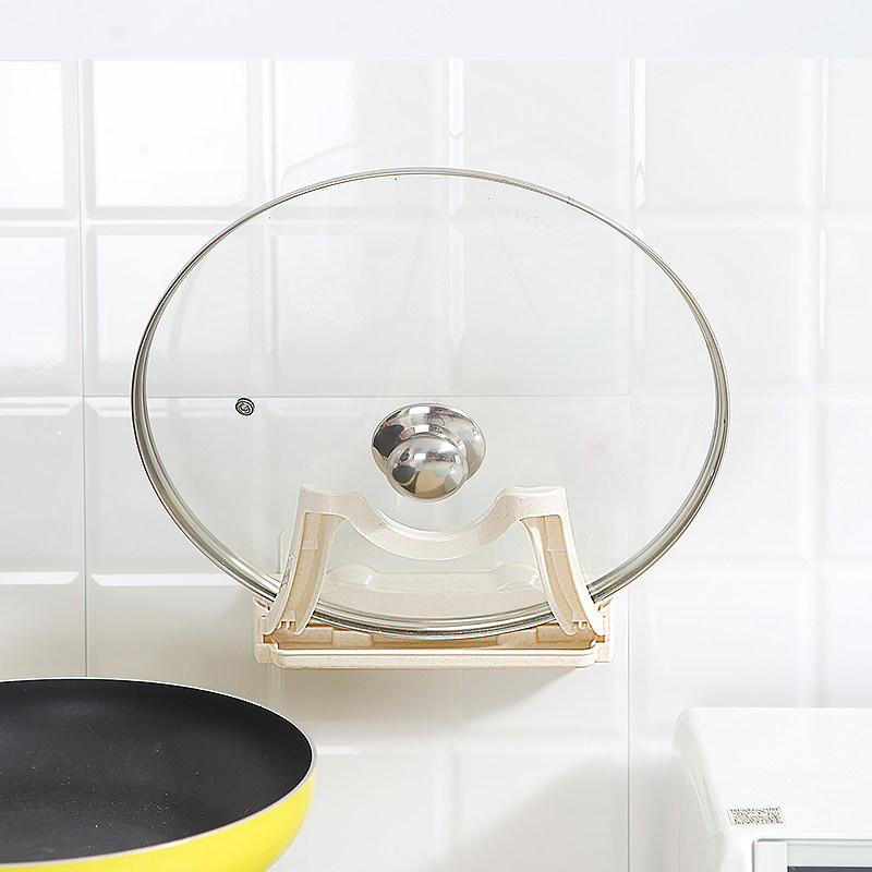 免打孔锅盖架带接水盘厨房吸盘壁挂式菜板架砧板座家用案板架锅架,淘宝优惠券,粉丝福利购,淘宝优惠卷