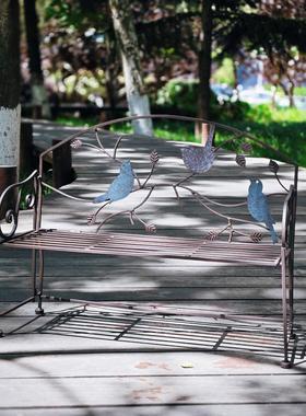 temu TK跨境 做旧复古铁艺 花架花托 户外铁艺花架摆件