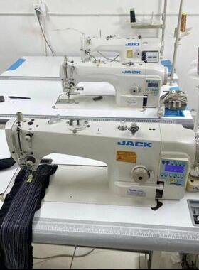 杰克家用缝纫机工业电脑直驱平车全自动剪线八成新整套打胶
