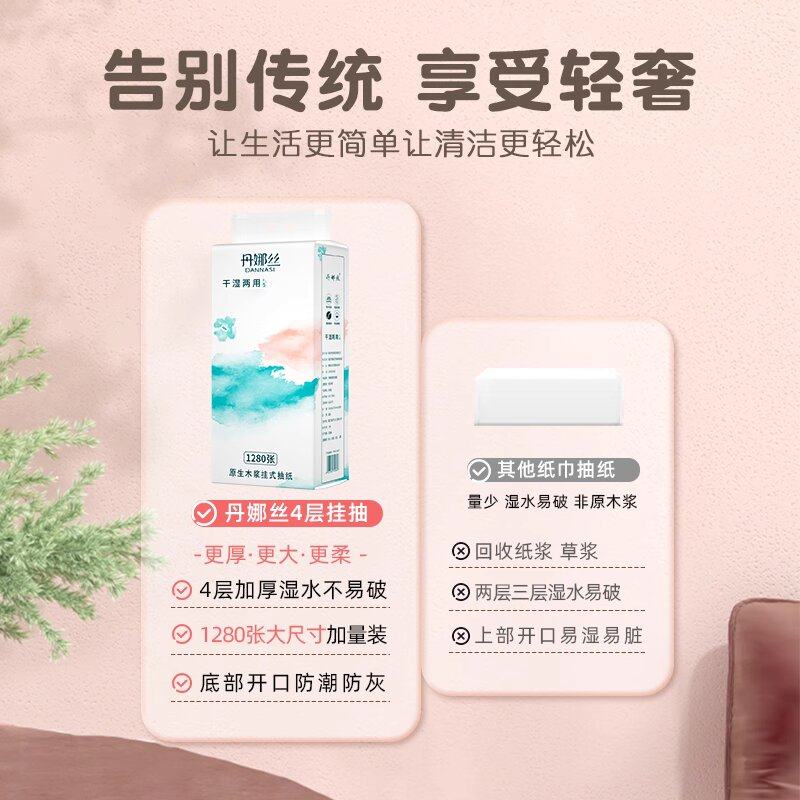 抽纸悬挂式加厚实惠装家用囤货壁挂式餐巾纸擦手纸厨房卫生间厕纸,淘宝优惠券,粉丝福利购,淘宝优惠卷