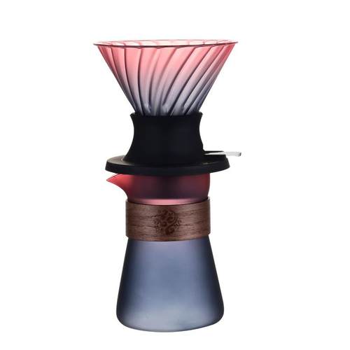 聪明杯V60咖啡滤杯手冲咖啡分享壶套装咖啡玻璃滴滤杯挂耳咖啡杯 - 图3