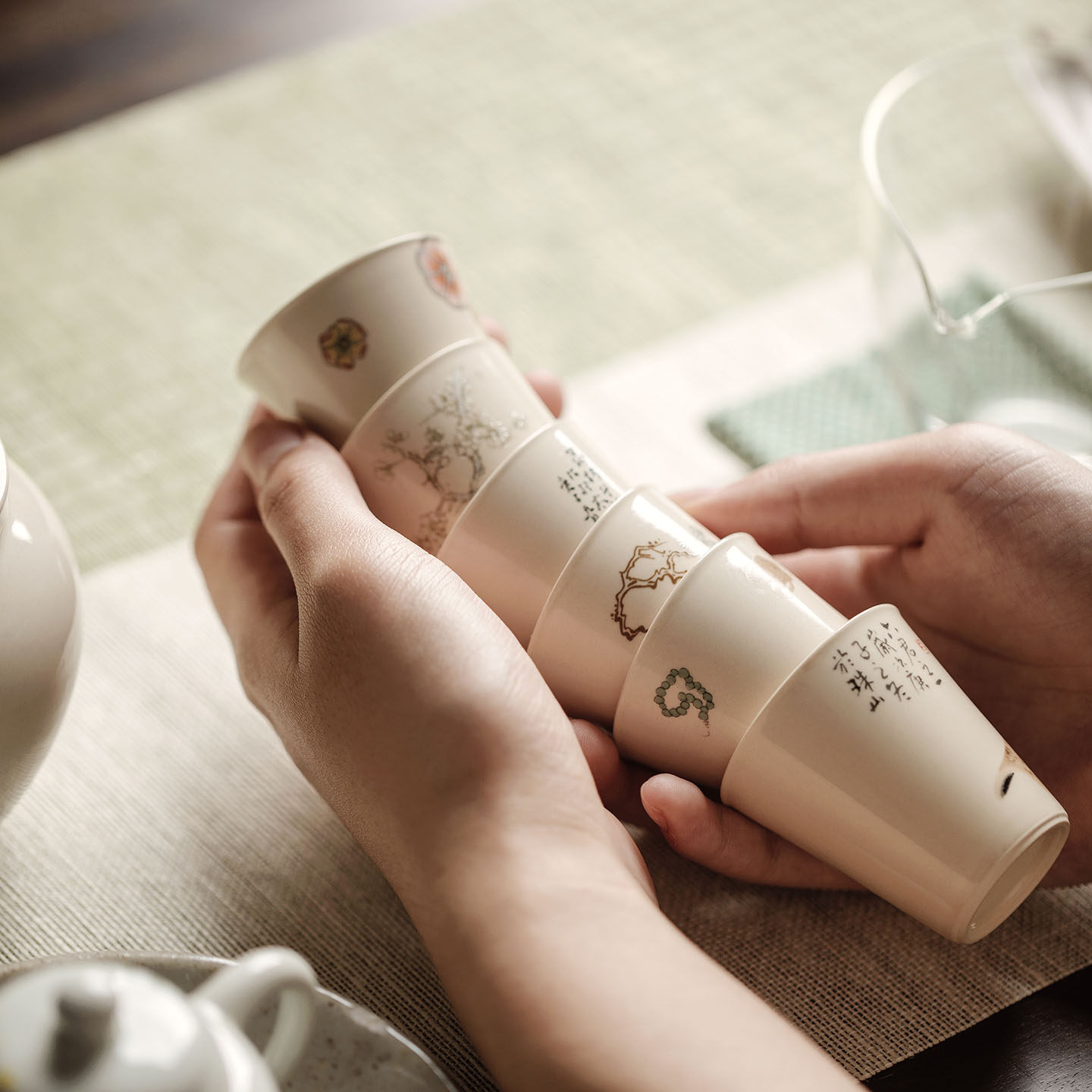 无落新中式文创功夫茶具伴手礼创意复古手工盖碗茶杯整套礼盒套装,淘宝优惠券,粉丝福利购,淘宝优惠卷