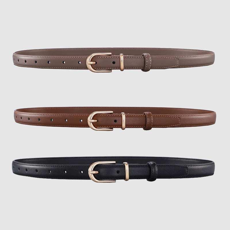 官网小c&k真皮女士腰带女2025新款皮带女款裤带配裙子牛仔裤百搭