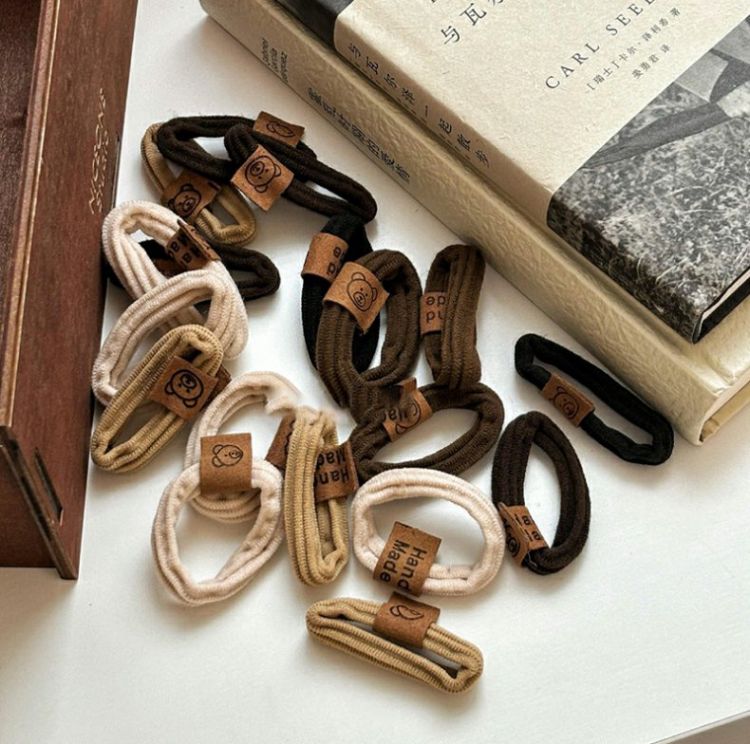 DDa137件套蝴蝶结发绳女高弹力橡皮筋扎头头绳发圈头饰xx - 图1