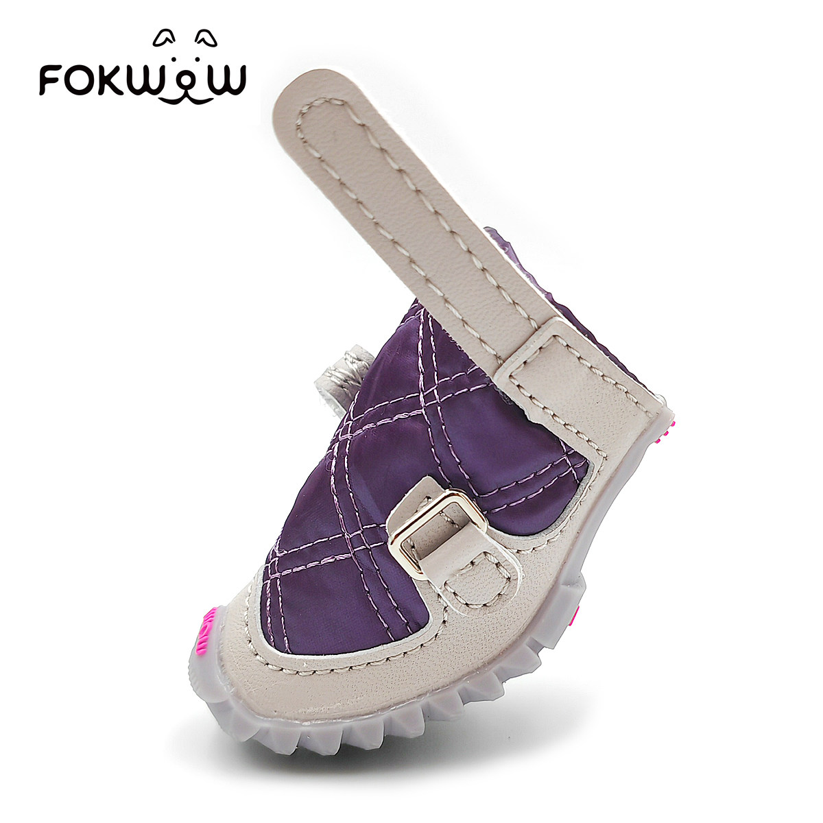 fokwow旗舰店小狗鞋丝绒小棉鞋防风防雪夹棉防滑冬天保暖宠物鞋,淘宝优惠券,粉丝福利购,淘宝优惠卷