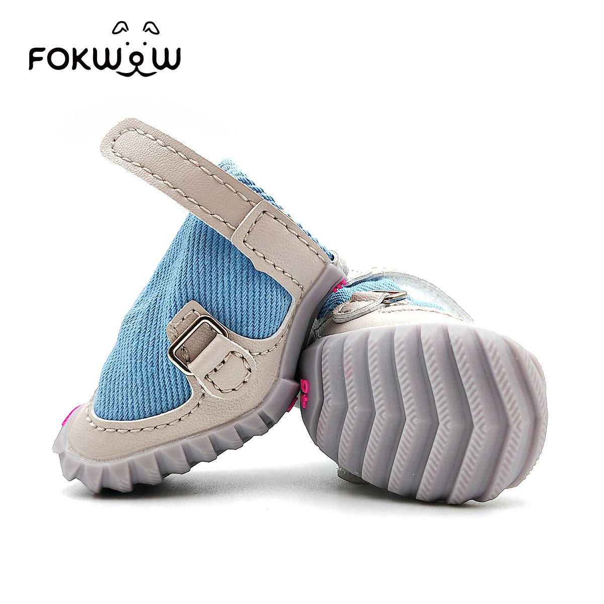 fokwow旗舰店小狗鞋水洗牛仔布鞋宠物狗狗泰迪小型犬防掉透气狗鞋,淘宝优惠券,粉丝福利购,淘宝优惠卷