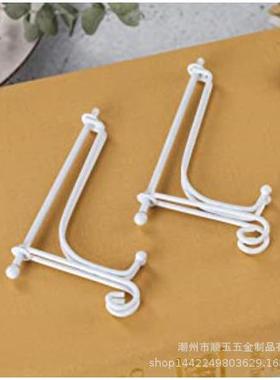 顺玉五金 欧式立式创意铁艺盘架三脚架茶饼展示架挂盘架子托底座