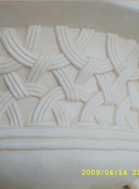 欧式田园风格仿竹编花盆新房庭院花园门厅装饰摆件花瓶花器花桶