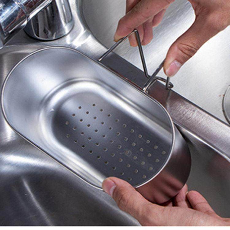 304不锈钢厨房水槽沥水篮洗菜洗碗水池挂式垃圾滤水架过滤置物架,淘宝优惠券,粉丝福利购,淘宝优惠卷
