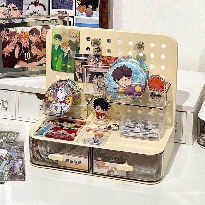 吃谷人桌面收纳盒谷子小痛柜吧唧展示支架桌面抽屉小卡收纳展示盒,淘宝优惠券,粉丝福利购,淘宝优惠卷
