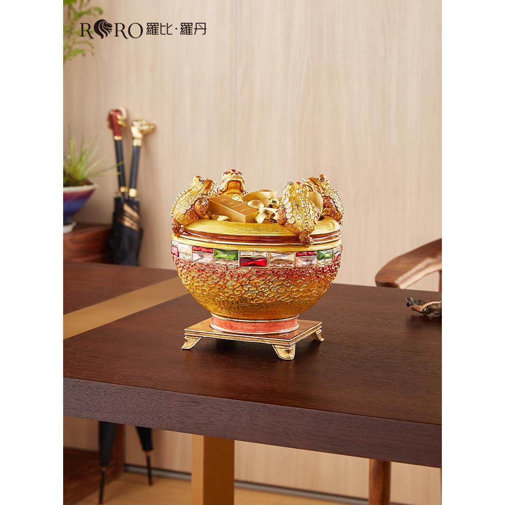 红宝石罗丹聚宝盆客厅珐琅工艺装饰存钱罐商店公司开业礼品装饰,淘宝优惠券,粉丝福利购,淘宝优惠卷