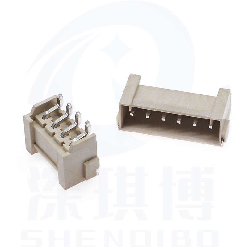 VH3.96连接器3.96mm间距2/3/4/5P接插件LCP耐高温卧式SMT贴片编带 - 图1