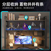 E-sports style desktop bookshelves hole board storage rack office desktop multi-layer storage shelf dormitory desk organization