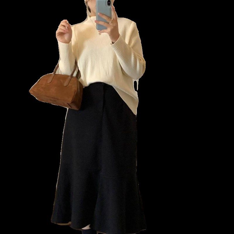 微胖的喵喵 大码梨形mm春季显瘦气质百搭高腰鱼尾半身裙子女 8312,淘宝优惠券,粉丝福利购,淘宝优惠卷