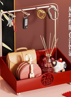 玄关钥匙收纳装饰品新年摆件入户门口鞋柜置物架客厅乔迁新居礼品