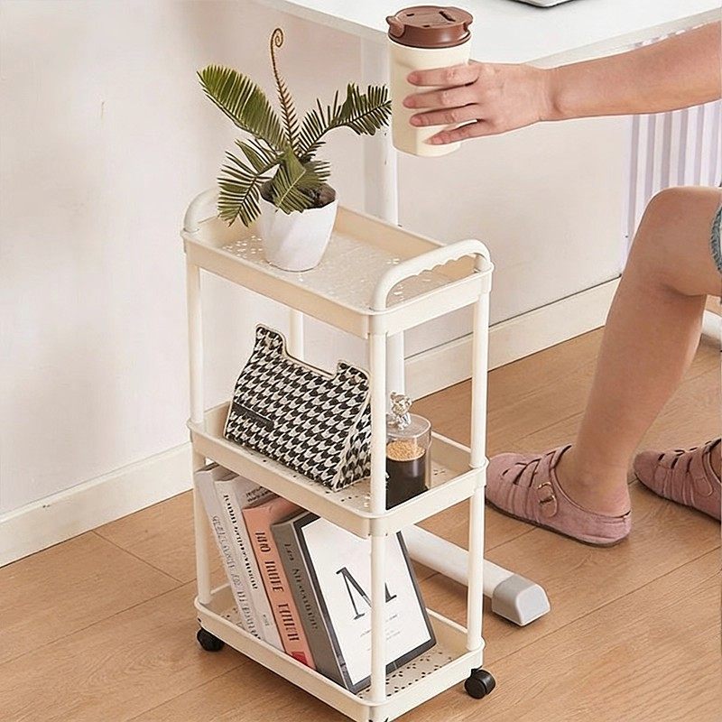 豆妈精选A小推车置物架厨房浴室落地多层收纳储物架HDD