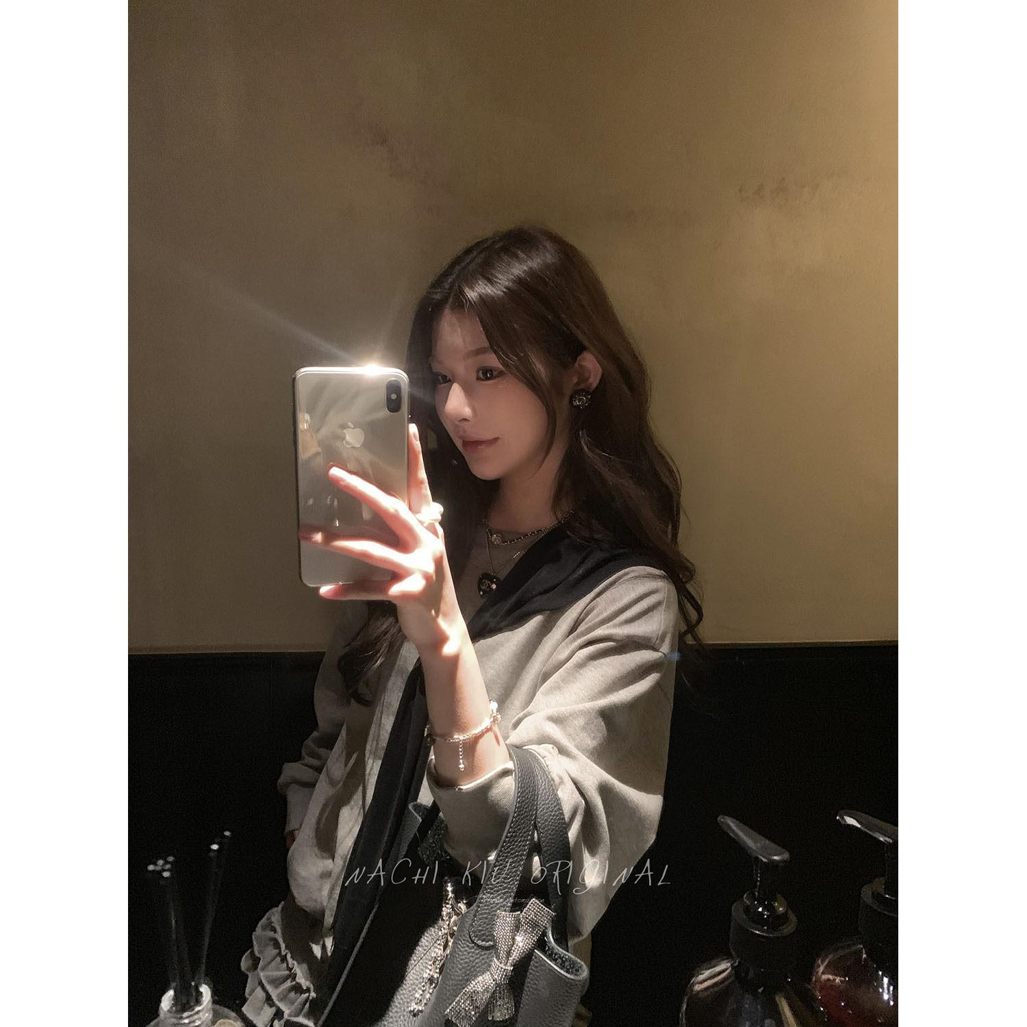 秋梨只 preference懒人灰色纯棉卫衣套装裙装长/短袖T恤两件套女,淘宝优惠券,粉丝福利购,淘宝优惠卷