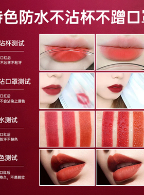 欧莱加官方旗舰店四季抖音同款口红女新款不沾杯唇釉雨衣素颜显白