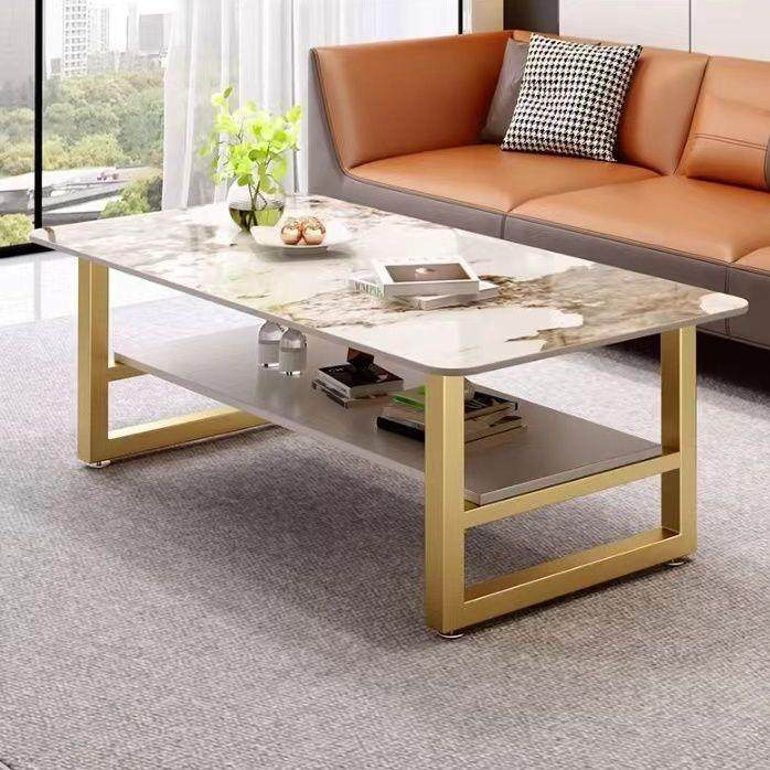 my简易茶几餐桌两用小户型阳台桌子岩板简约高茶几60cm可吃饭茶几 - 图3