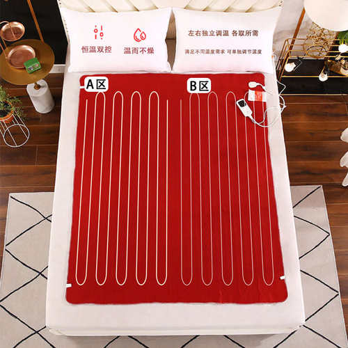 小绵羊电热毯双人双控调温加厚加大电褥子单人学生宿舍床家用安全 - 图0