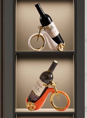 红酒架摆件轻奢餐边柜酒柜装饰品酒架子客厅展示架子家用大气