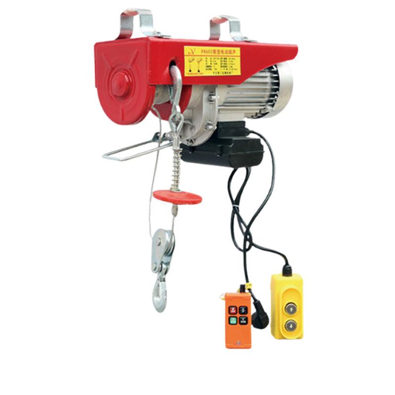 电动葫芦微型卷扬机家用220v遥控钢丝绳提升机起重电动葫芦 - 图3