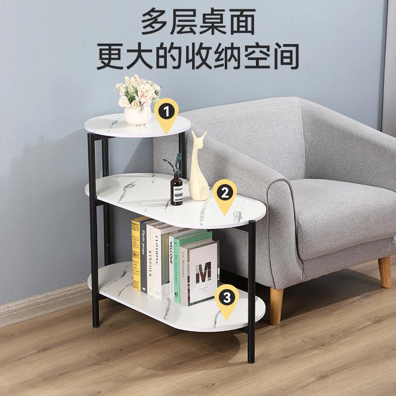 供应茶几简约小户型创意茶几桌岩板圆形创意多层茶几桌 - 图1