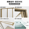 Simple bathroom partition L-shaped shower room square explosion-proof glass partition small apartment bathroom partition customization