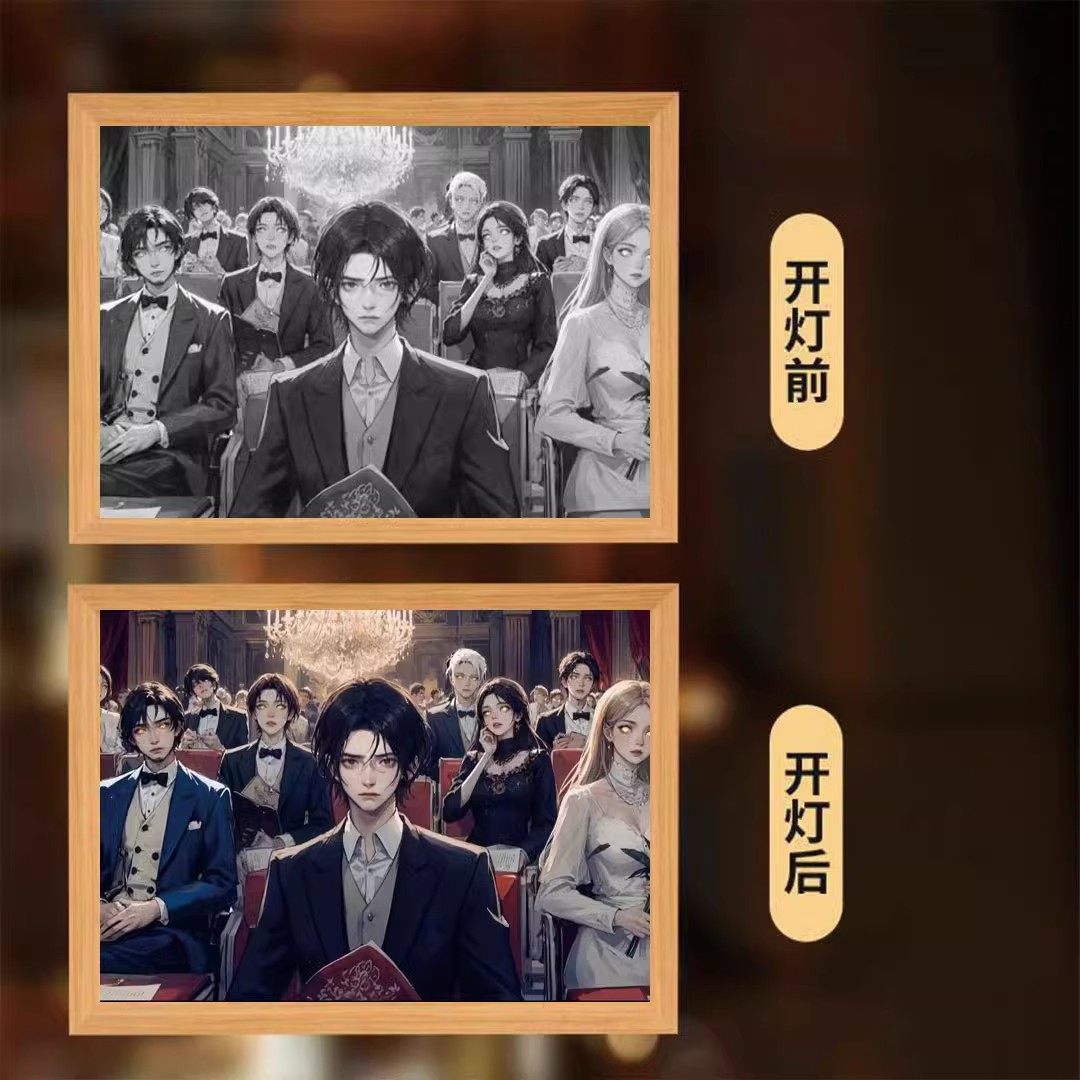 龙族灯光画上杉绘梨衣路明非镜子创意小夜二次元风尼伯龙根迈巴赫,淘宝优惠券,粉丝福利购,淘宝优惠卷