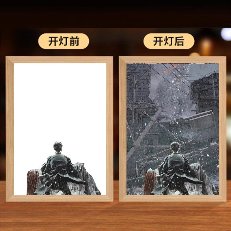 龙族灯光画上杉绘梨衣路明非镜子创意小夜二次元风尼伯龙根迈巴赫,淘宝优惠券,粉丝福利购,淘宝优惠卷