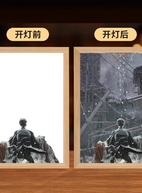 龙族绘梨衣发光装饰画