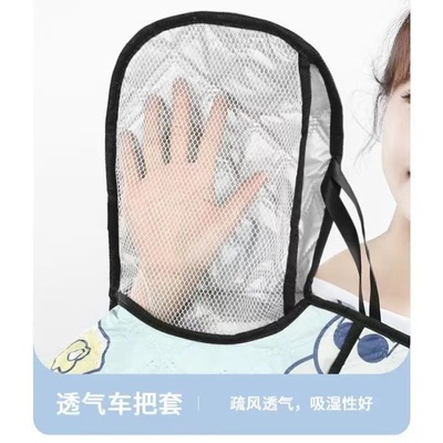 TJ-电动车挡风被夏季防晒遮阳防水薄款挡风罩电瓶车摩托车通用