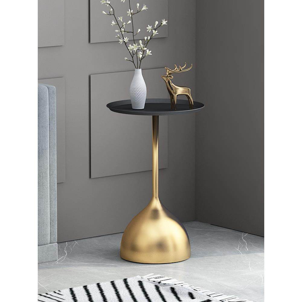 北欧创意大理石小茶几客厅沙发边几简约现代铁艺金色小圆桌角几,淘宝优惠券,粉丝福利购,淘宝优惠卷