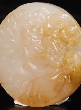 天然49*49*80mm32g玉石挂件桂林鸡血玉石贵妃料黑底红男士貔貅