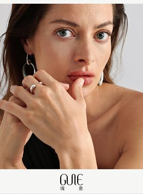 瑰意极简桃心开口戒指尾戒2025新款时尚爆款女小众设计高级感指环