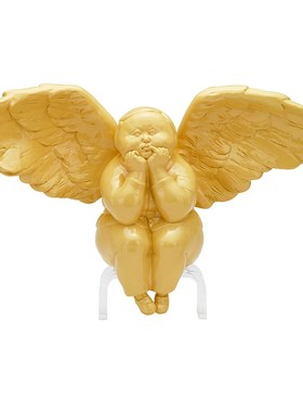 稀奇艺术桌面摆件艺术家瞿广慈《彩虹天使-霓》雕塑天使饰品