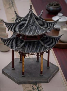杭州西湖集贤亭古建筑模型成品